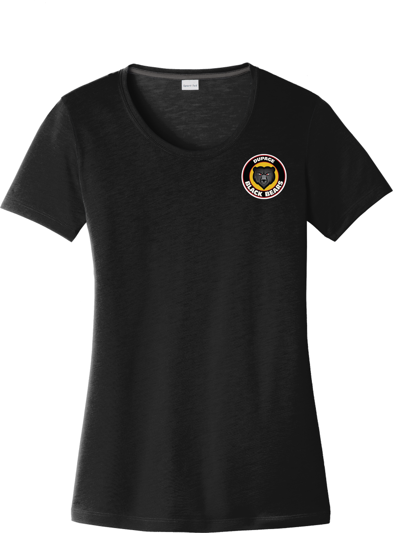 Dupage Black Bears Ladies PosiCharge Competitor Cotton Touch Scoop Neck Tee