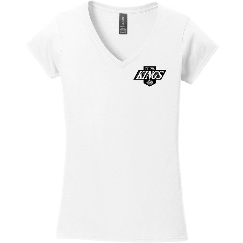 CT Oil Kings Softstyle Ladies Fit V-Neck T-Shirt