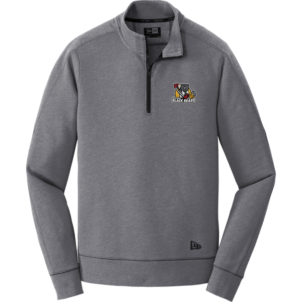 Dupage Black Bears New Era Tri-Blend Fleece 1/4-Zip Pullover