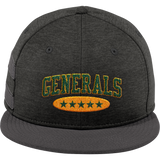 Red Bank Generals New Era Shadow Heather Striped Flat Bill Snapback Cap