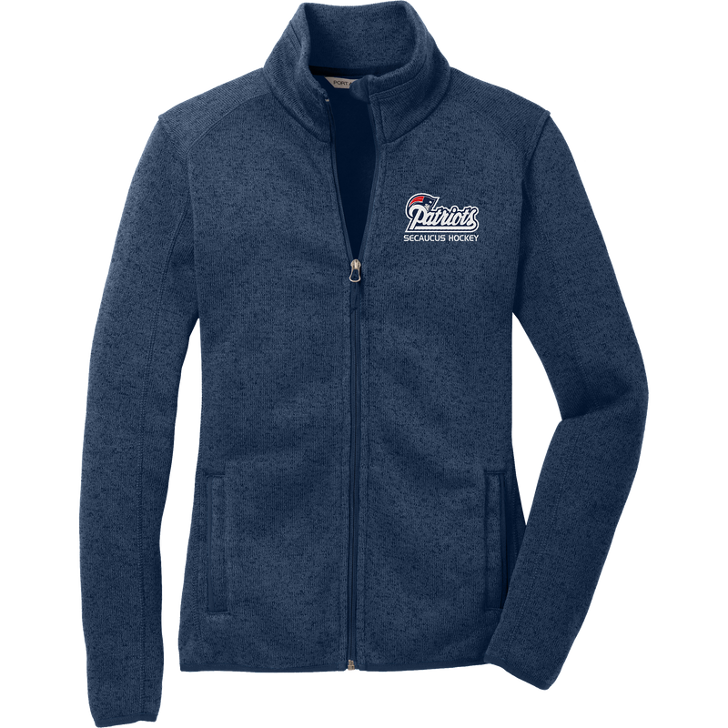 Secaucus Patriots Ladies Sweater Fleece Jacket