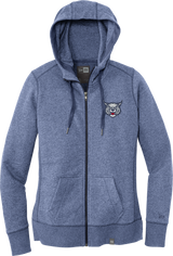 CT Bobcats New Era Ladies French Terry Full-Zip Hoodie