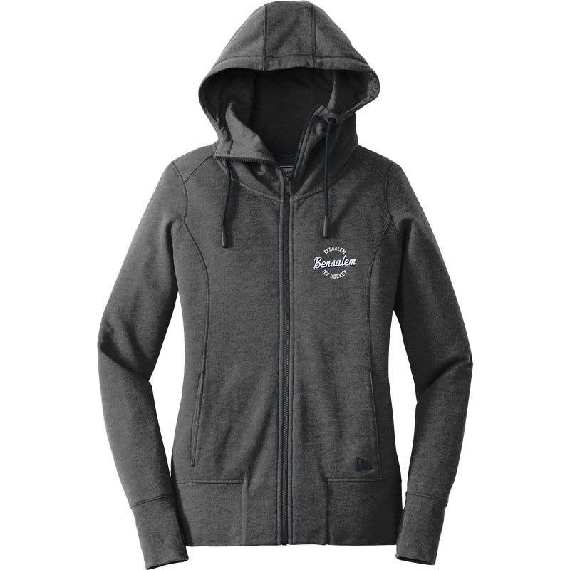 Bensalem New Era Ladies Tri-Blend Fleece Full-Zip Hoodie