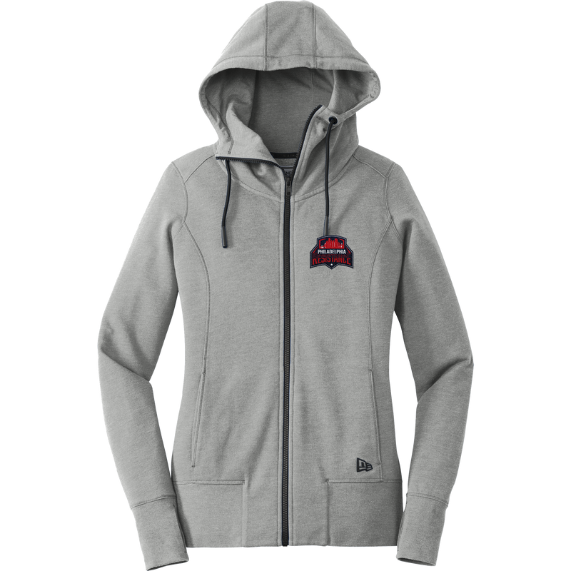 Philadelphia Resistance New Era Ladies Tri-Blend Fleece Full-Zip Hoodie