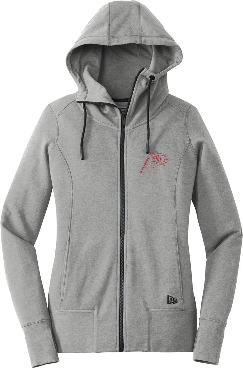 South Pittsburgh Rebellion New Era Ladies Tri-Blend Fleece Full-Zip Hoodie