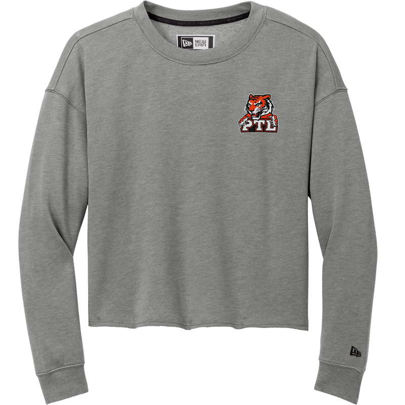 Princeton Tiger Lilies New Era Ladies Tri-Blend Fleece Crop Crew