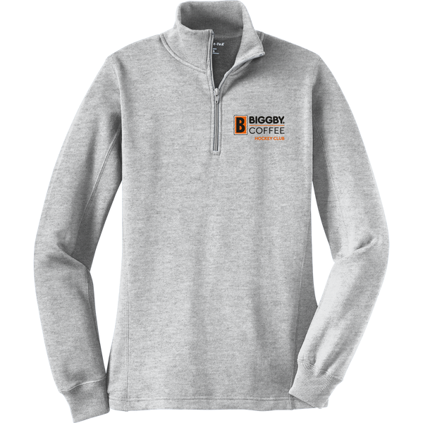 Biggby Coffee Hockey Club Ladies 1/4-Zip Sweatshirt