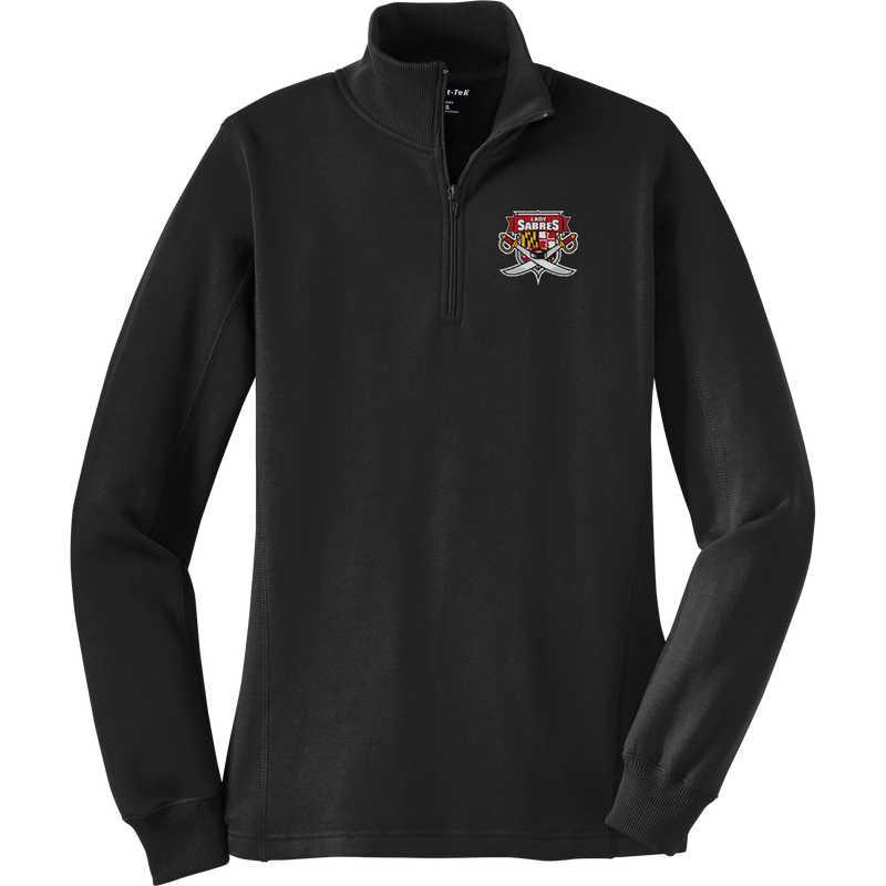 SOMD Lady Sabres Ladies 1/4-Zip Sweatshirt