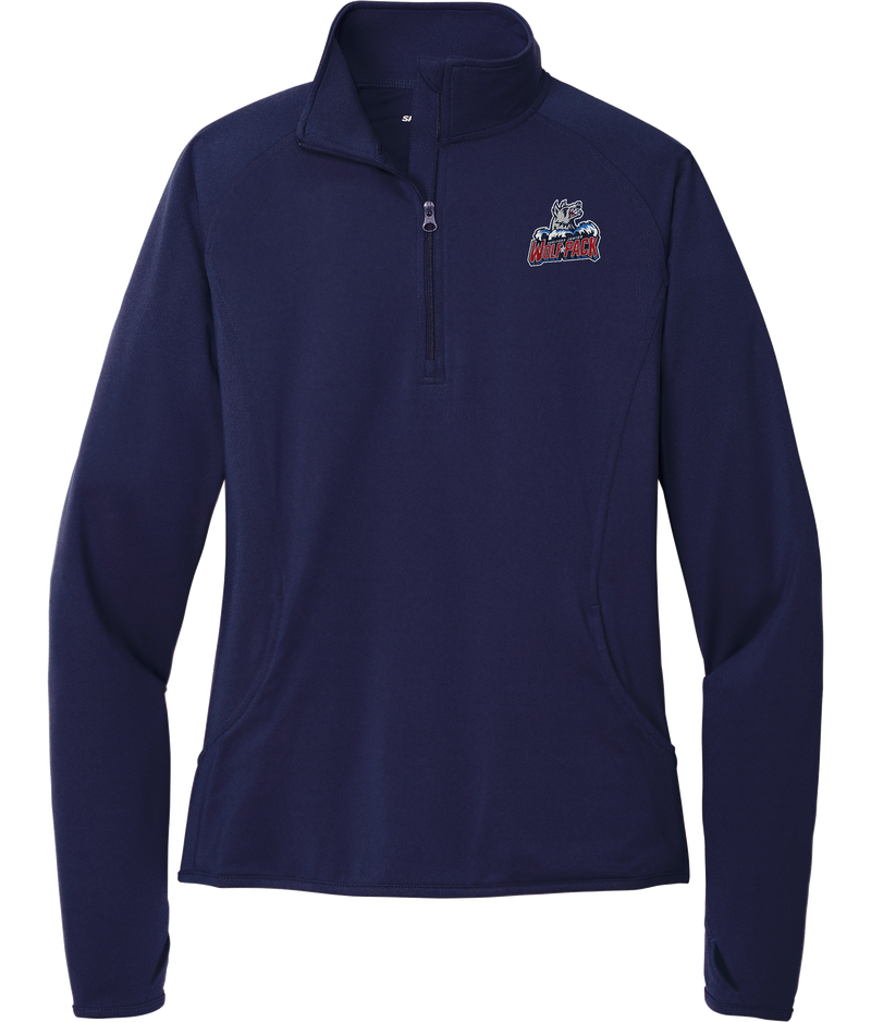 Hartford Jr. Wolfpack Ladies Sport-Wick Stretch 1/4 Zip Pullover