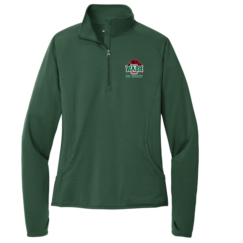 Wash U Ladies Sport-Wick Stretch 1/4-Zip Pullover