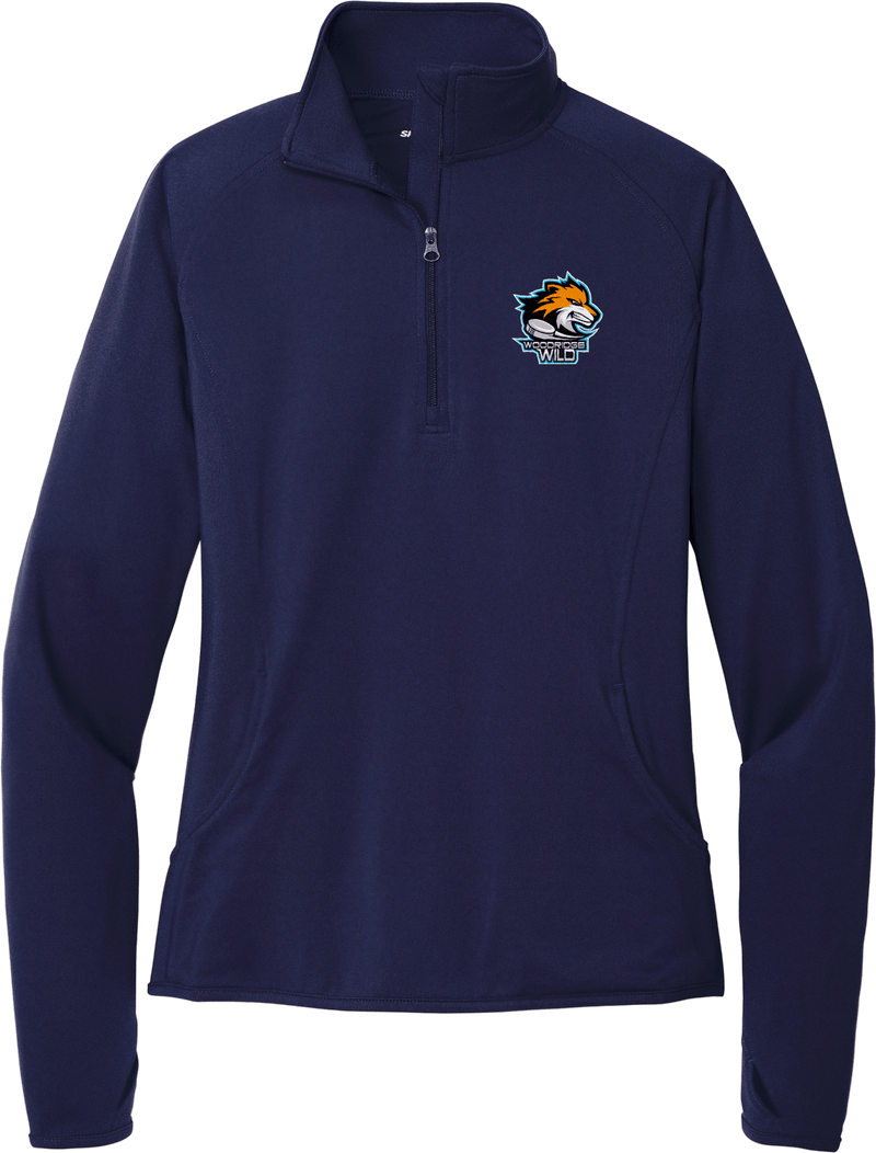 Woodridge Wild Ladies Sport-Wick Stretch 1/4-Zip Pullover