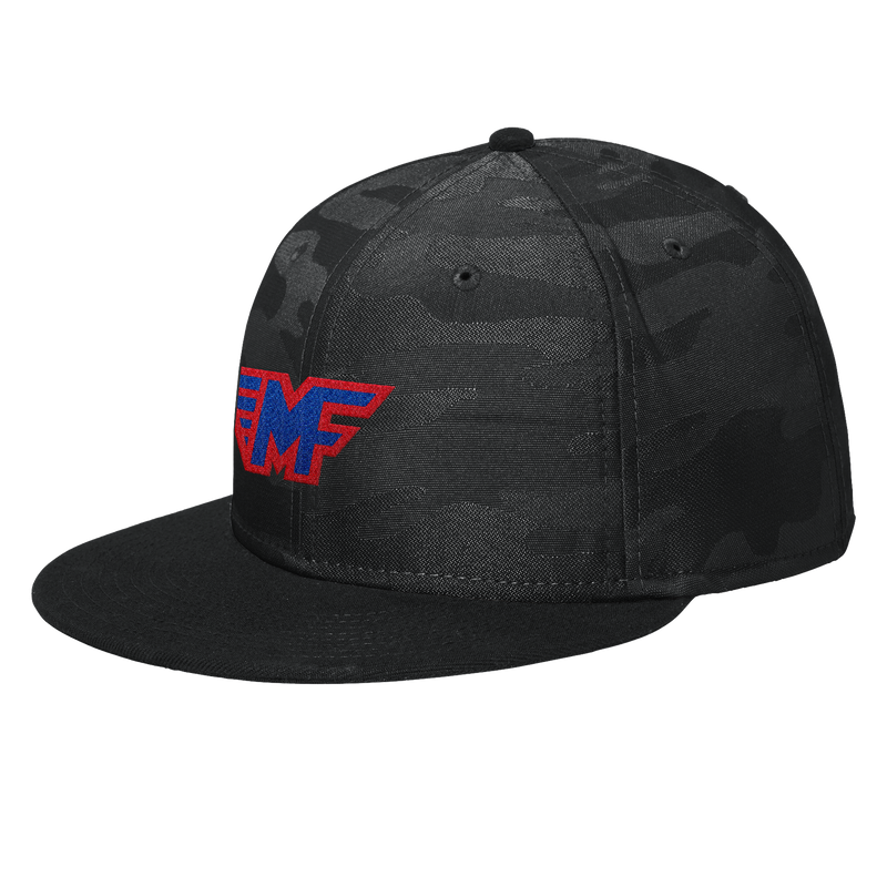 Mid-Fairfield New Era Camo Flat Bill Snapback Cap