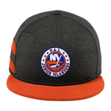 PAL Jr. Islanders New Era Shadow Heather Striped Flat Bill Snapback Cap