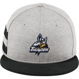 Mon Valley Thunder New Era Shadow Heather Striped Flat Bill Snapback Cap