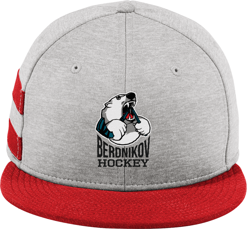 Berdnikov Bears New Era Shadow Heather Striped Flat Bill Snapback Cap