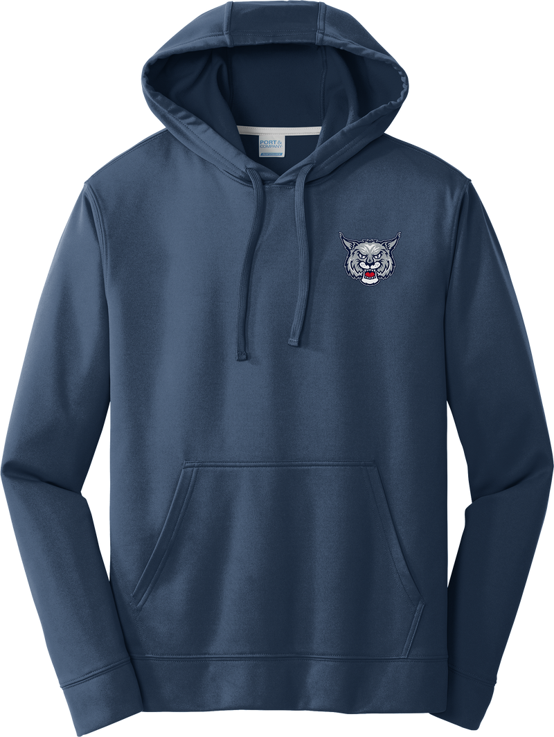 CT Bobcats Performance Fleece Pullover Hooded Sweatshirt