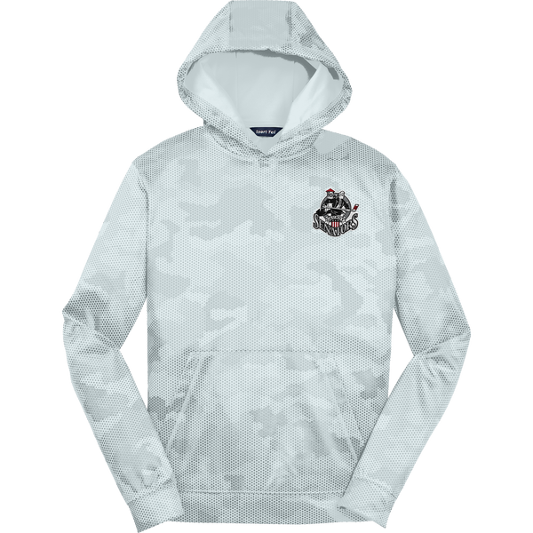 Grundy Senators Youth Sport-Wick CamoHex Fleece Hooded Pullover