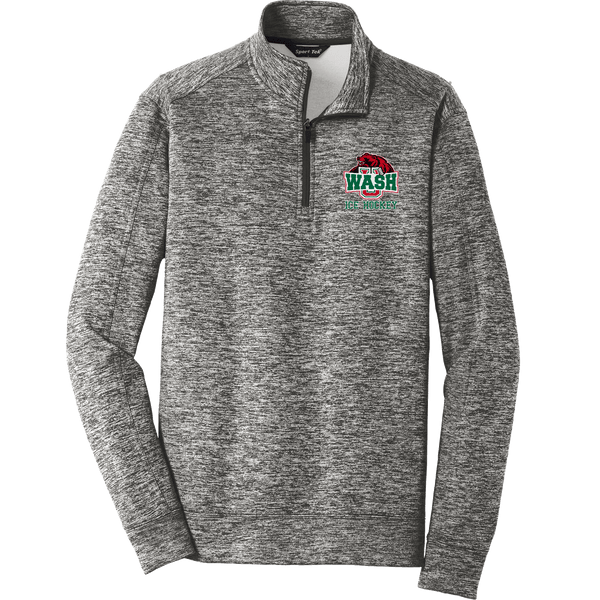 Wash U PosiCharge Electric Heather Fleece 1/4-Zip Pullover