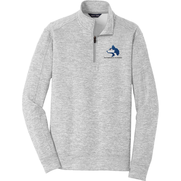 Pittsburgh Huskies PosiCharge Electric Heather Fleece 1/4-Zip Pullover