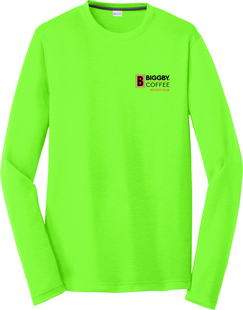 Biggby Coffee Hockey Club Long Sleeve PosiCharge Competitor Cotton Touch Tee