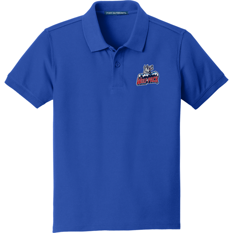 CT Wolfpack South Youth Core Classic Pique Polo