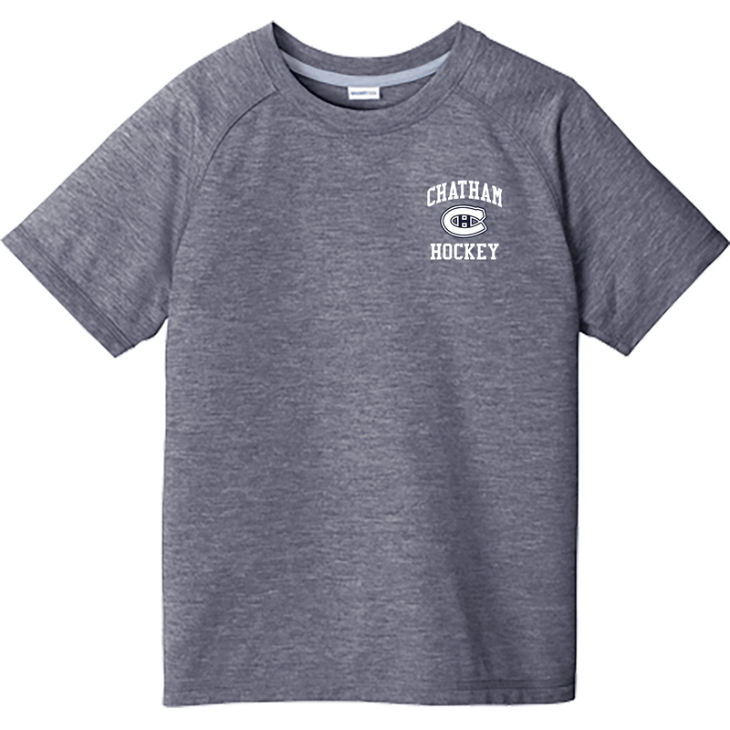 Chatham Hockey Youth PosiCharge  Tri-Blend Wicking Raglan Tee